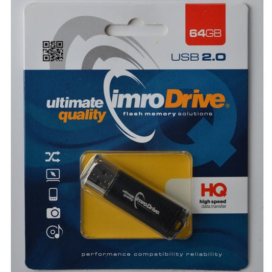 Imro pendrive 64GB USB 2.0 Black - LCDEAL