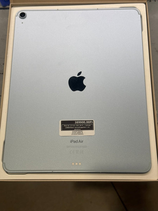 iPad Air 13 - inch (M2) Wi - Fi + Cellular 128GB Black kártyafüggetlen 1 év garancia - LCDEAL