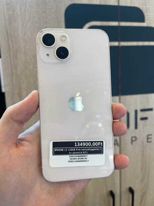 IPHONE 13 128GB Pink kártyafüggetlen 1 év garancia 82% - LCDEAL