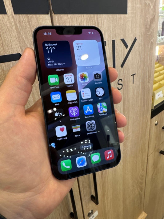 IPHONE 14 128GB BLACK kártyafüggetlen 1 év garancia 97% - LCDEAL