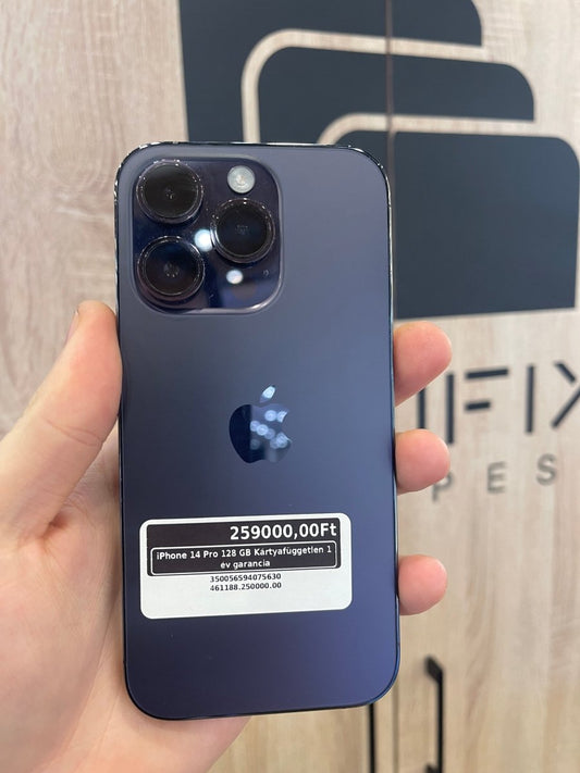 iPhone 14 Pro 128 GB Kártyafüggetlen 1 év garancia - LCDEAL