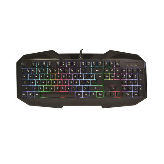 Rebeltec Patrol wire keyboard with backlight black - LCDEAL