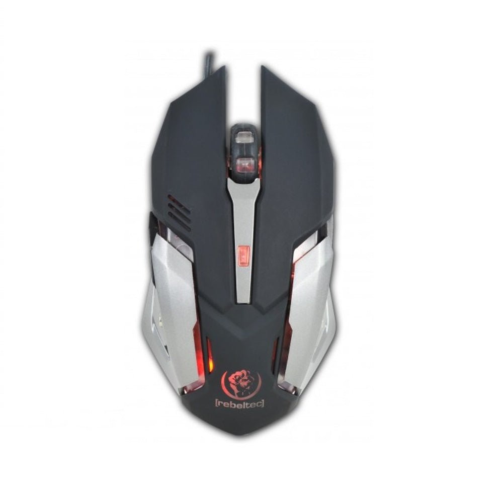 Rebeltec wired set: LED keyboard + mouse for INTERCEPTOR players - LCDEAL