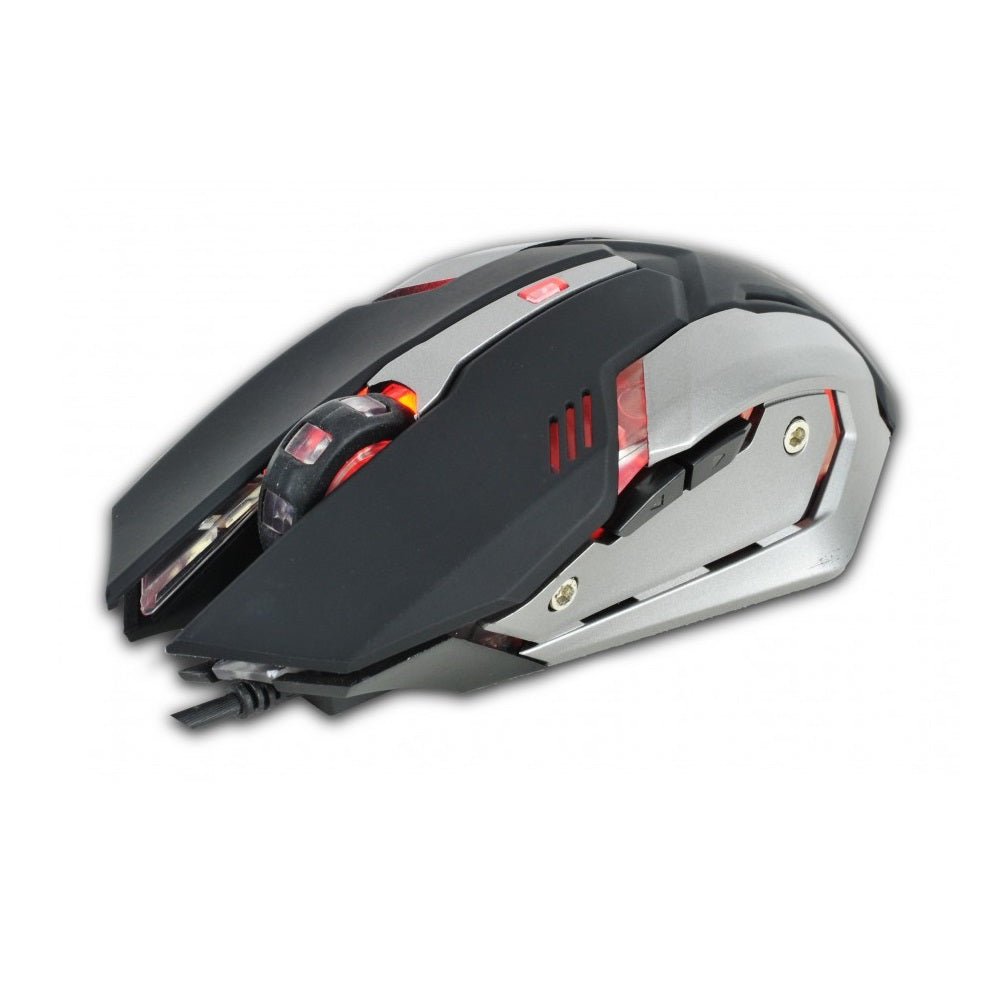 Rebeltec wired set: LED keyboard + mouse for INTERCEPTOR players - LCDEAL
